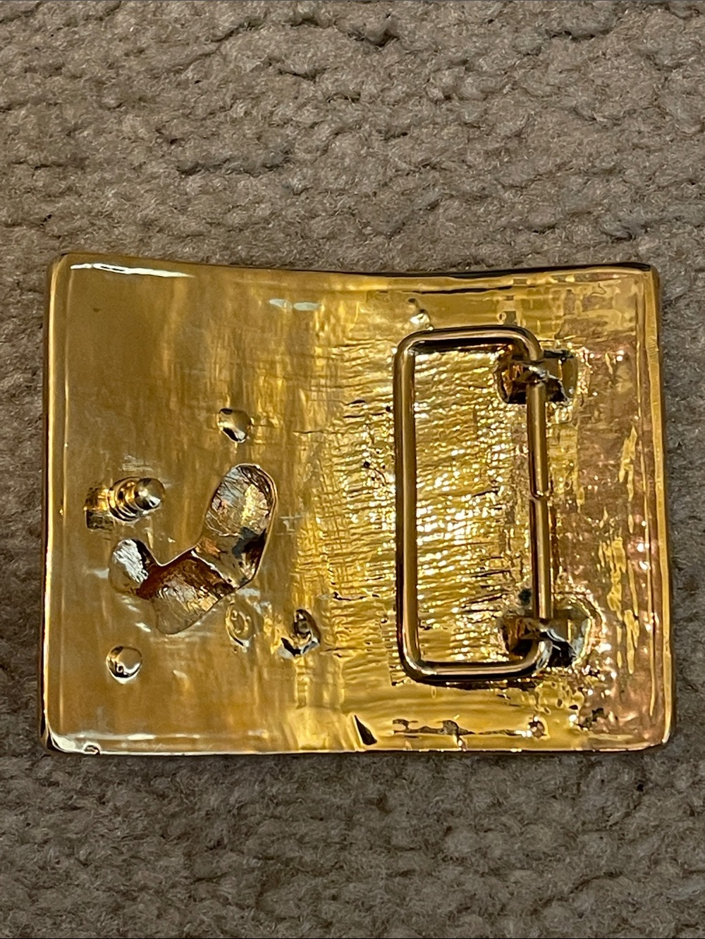 Mickey Mouse Gold Belt Buckle with Crystal Accent - Picture 6 of 11